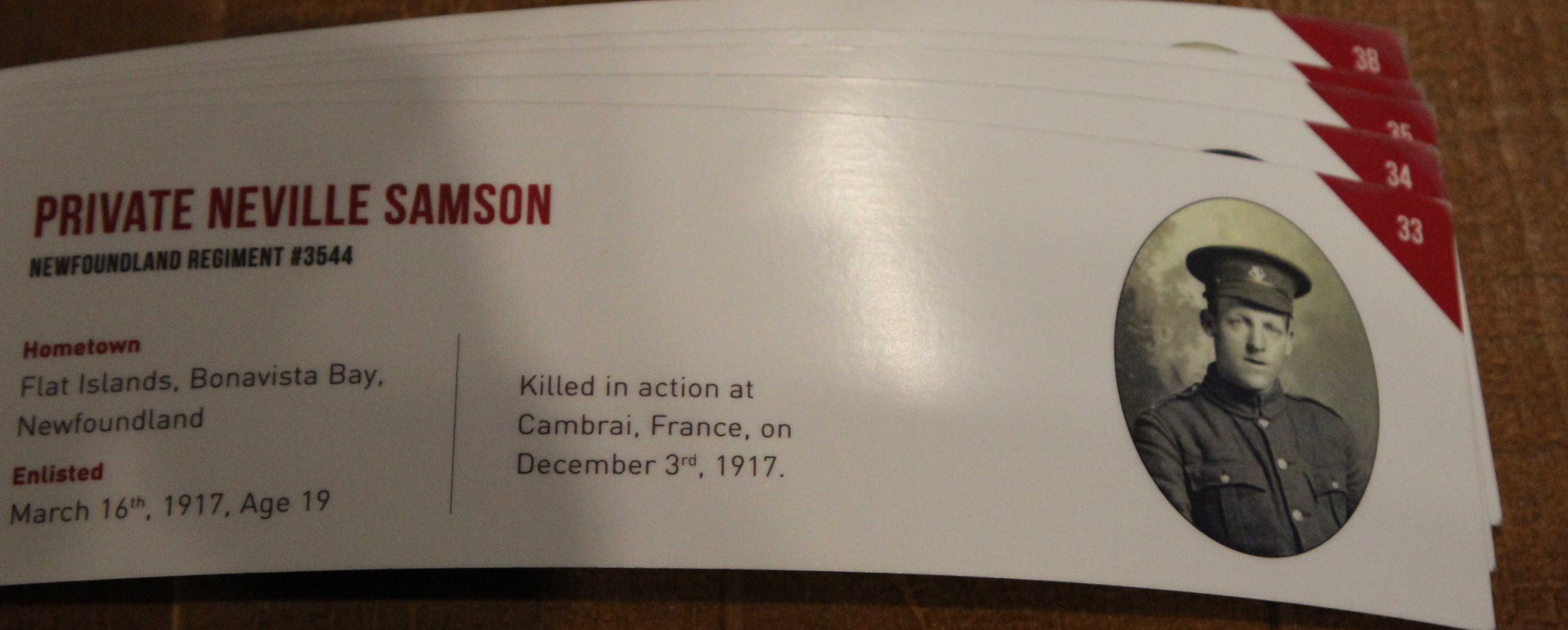 Photo of NEVILLE SAMSON