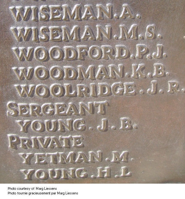 Inscription on Beaumont-Hamel Memorial