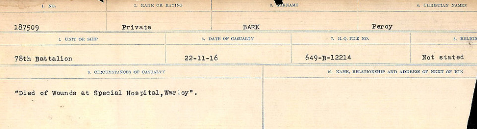 Circumstances of Death Registers