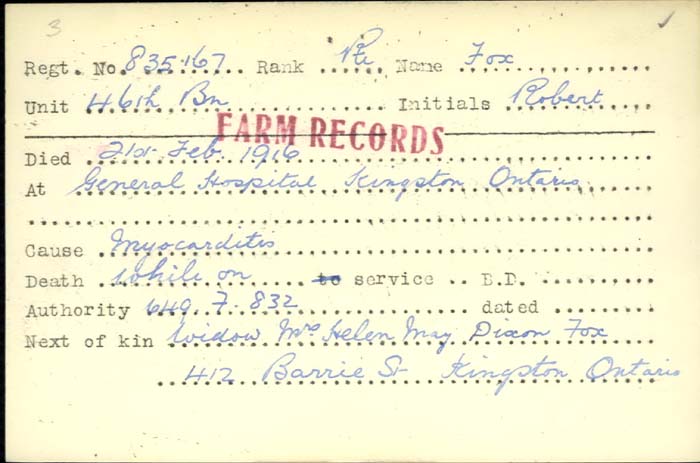 Circumstances of Death Registers