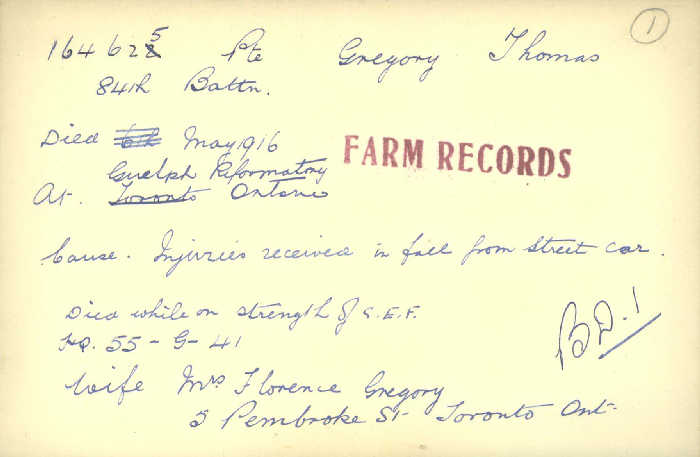 Circumstances of Death Registers