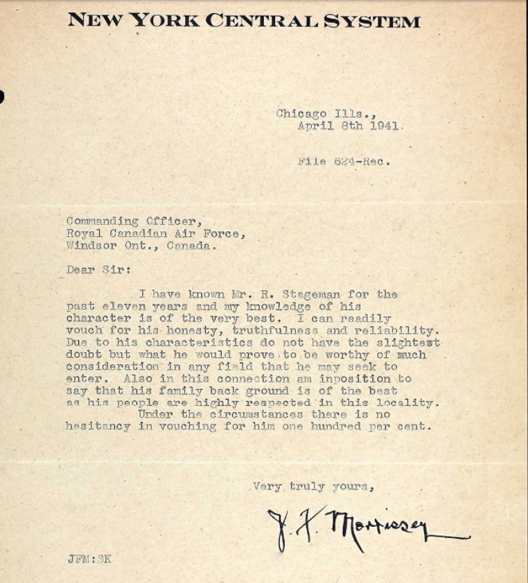 Letter of recommendation