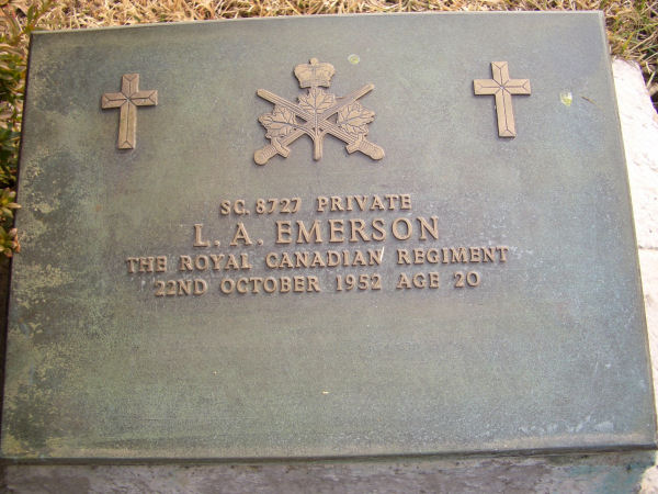 Close up of Gravemarker