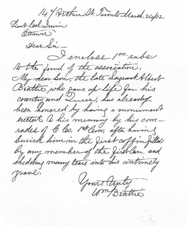 Letter of March 24, 1902