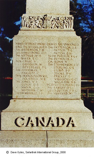 Memorial at Bloemfontein Zoo