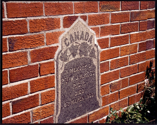 Gravemarker for William Ross