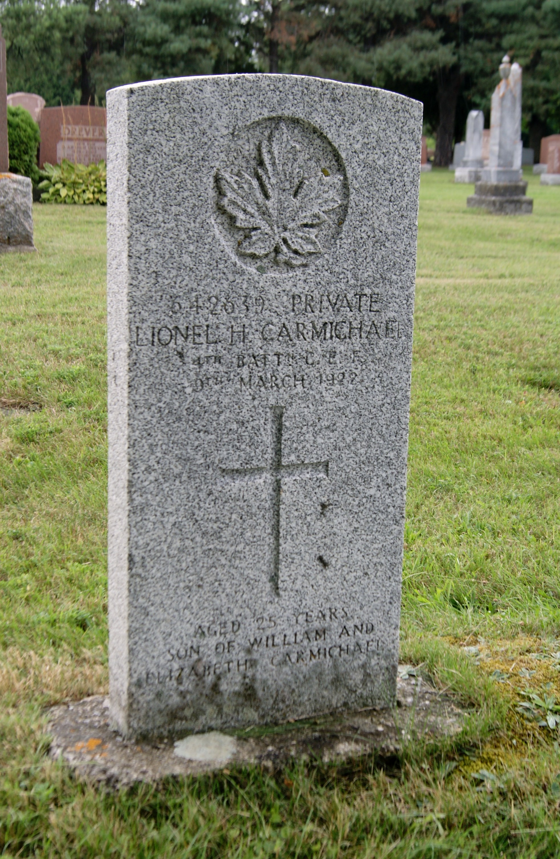 Grave marker