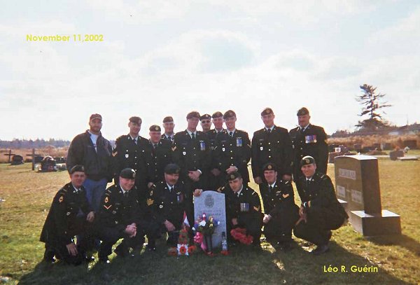 Remembering their fallen comrade