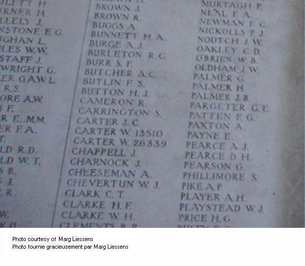 Inscription on Menin Gate Memorial