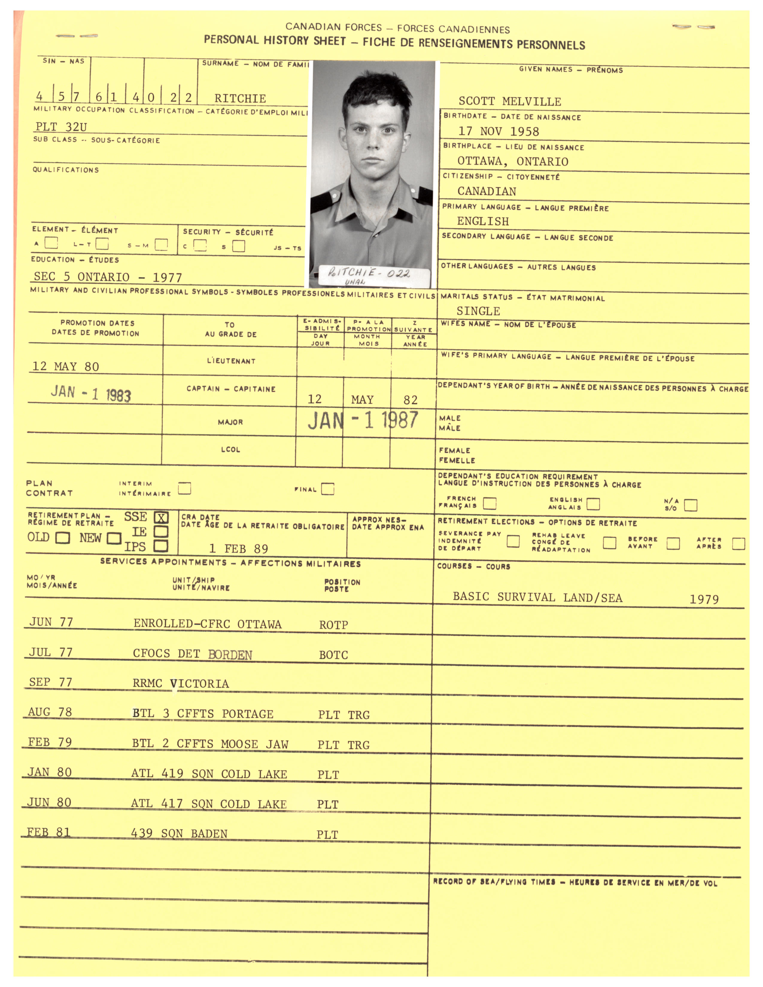 Captain Scott Melville Ritchie