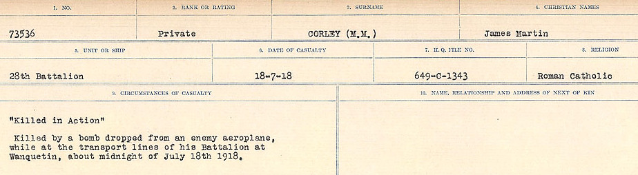 Circumstances of Death Registers