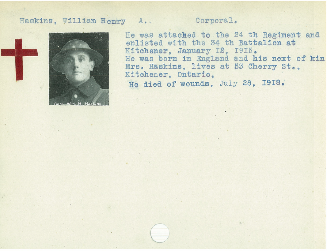 Photo of WILLIAM HENRY ARTHUR HASKINS