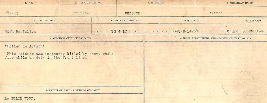 Circumstances of Death Registers