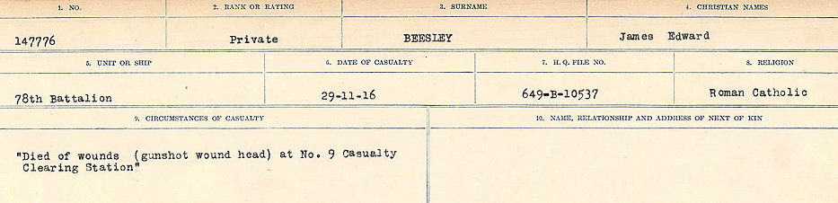 Circumstances of Death Registers
