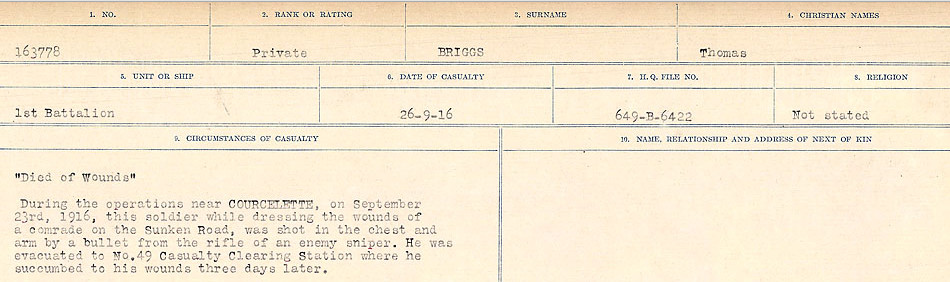 Circumstances of Death Registers