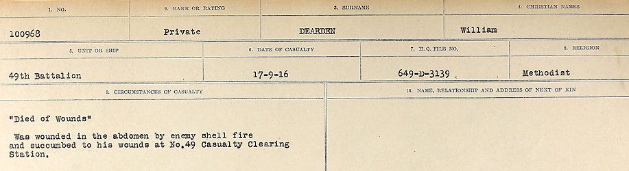 Circumstances of death registers