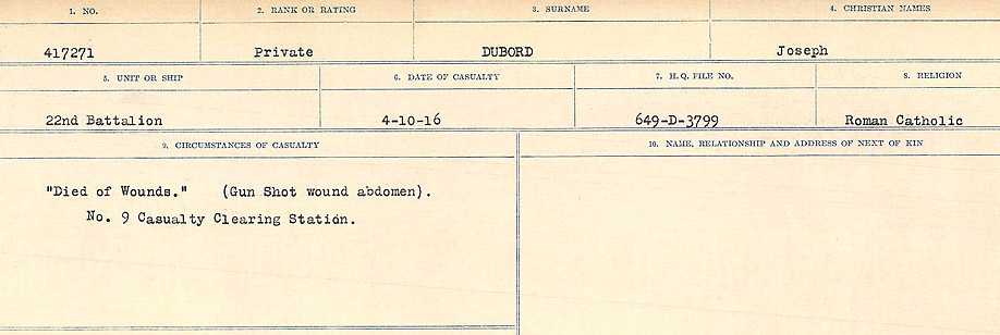 Circumstances of death registers