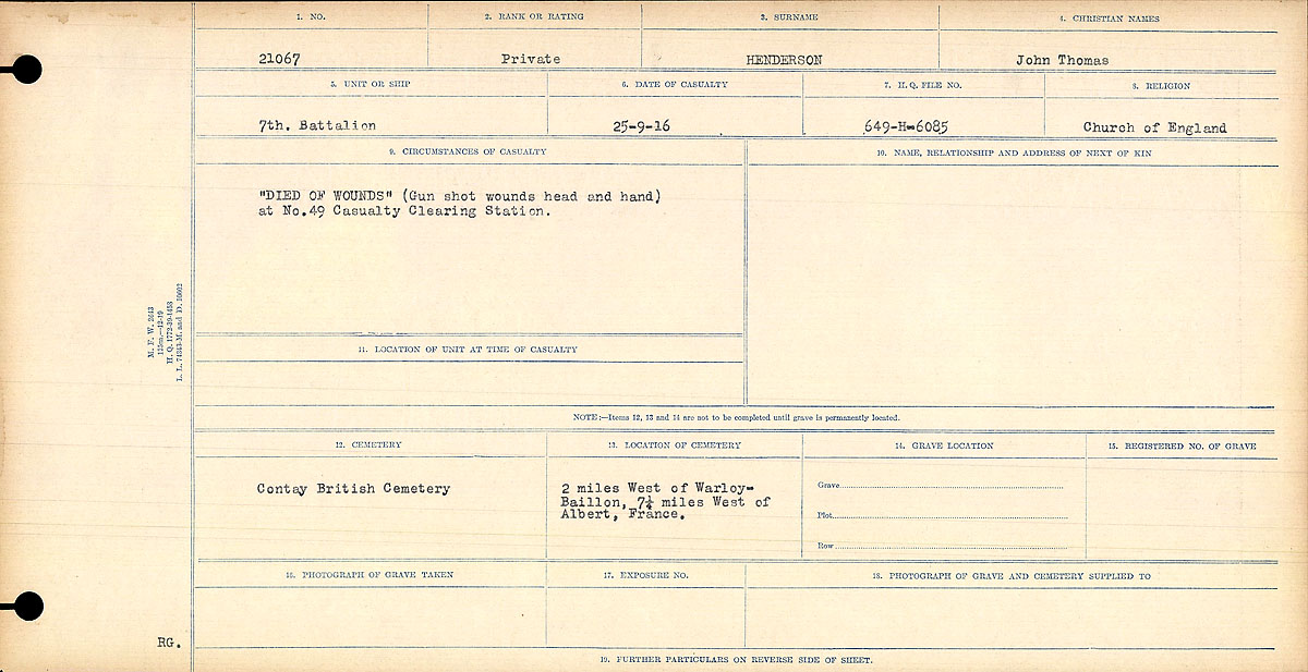 Circumstances of death registers