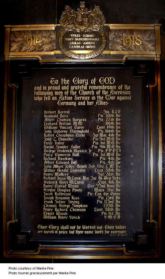 World War One Memorial Tablet