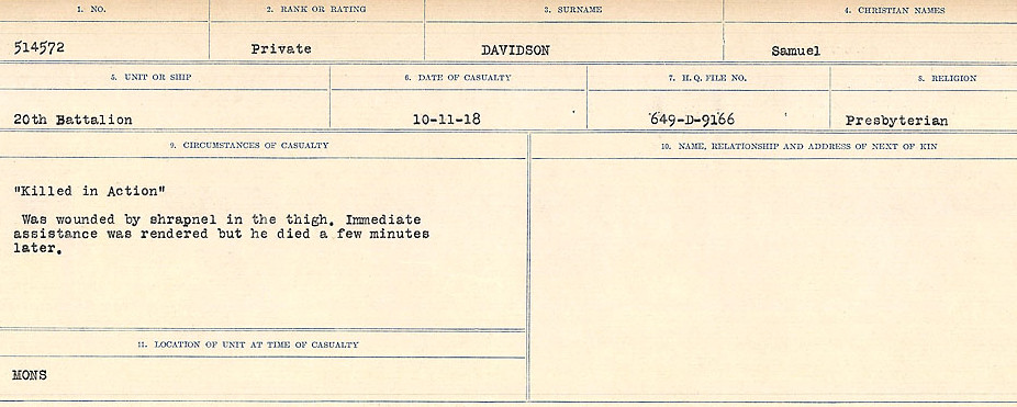 Circumstances of death registers