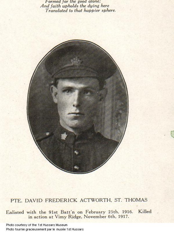 Photo of David Frederick Actworth