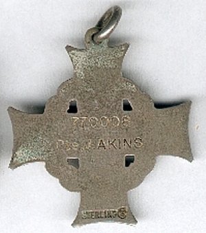 Memorial Cross - Back
