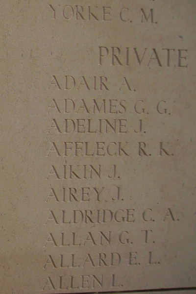 Inscription on Menin Gate Memorial