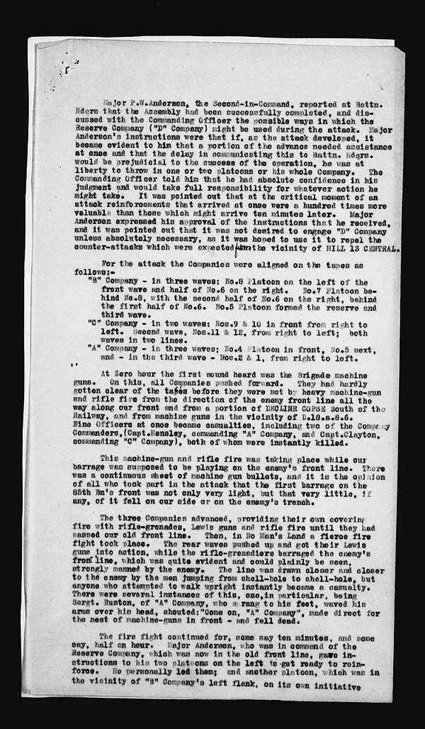 War Diary Page 11