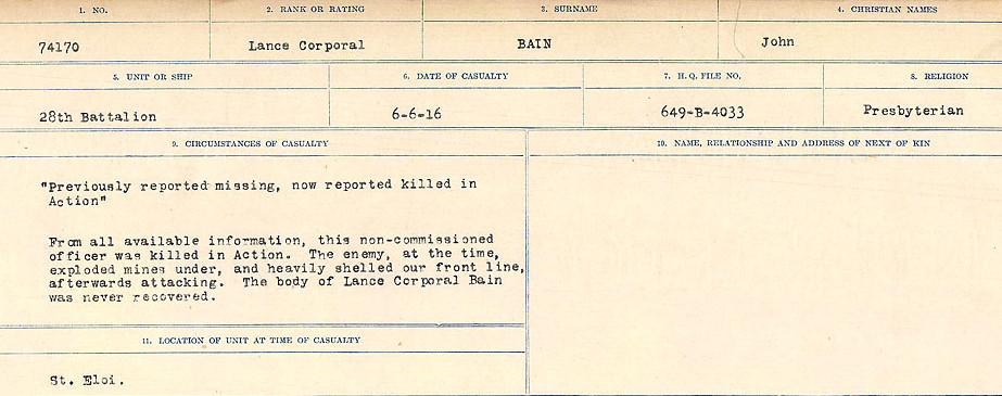 Circumstances of Death Registers
