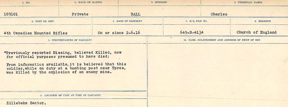 Circumstances of Death Registers