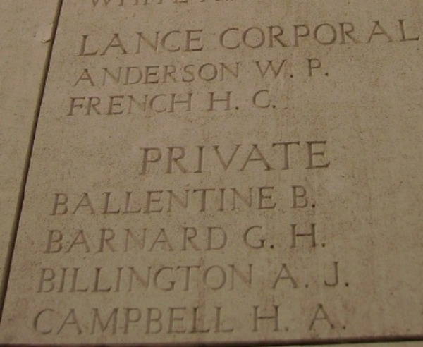 Inscription on Menin Gate Memorial