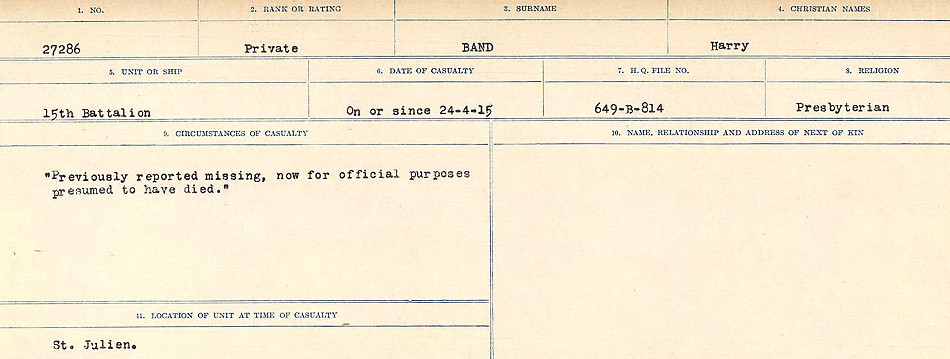 Circumstances of Death Registers