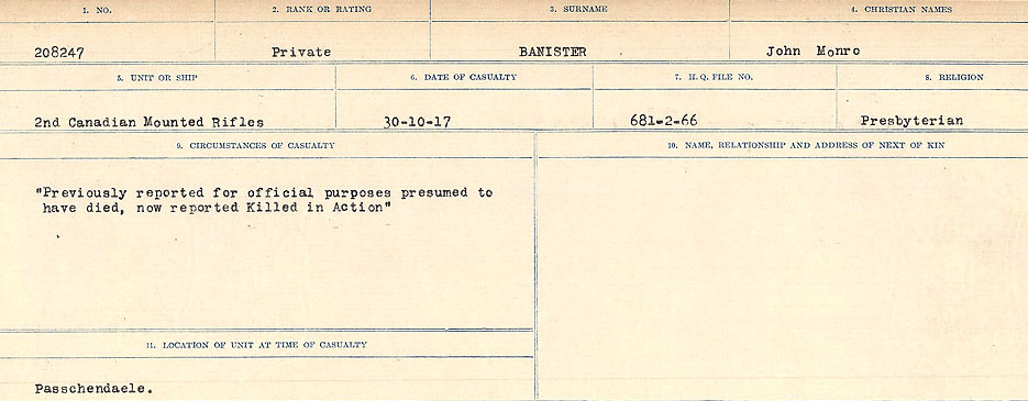 Circumstances of Death Registers