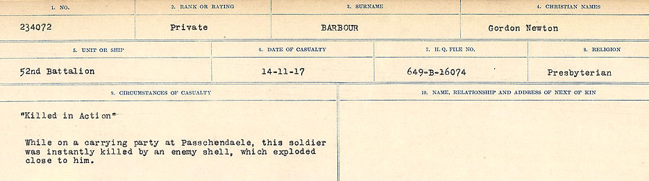 Circumstances of Death Registers