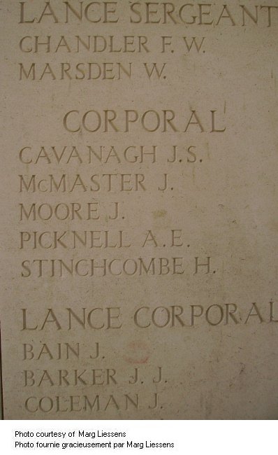 Inscription on Menin Gate (Ypres) Memorial