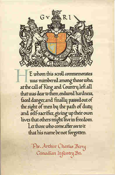 Commemorative Scroll