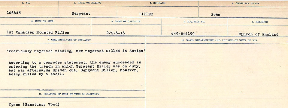Circumstances of Death Registers