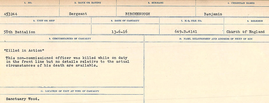 Circumstances of Death Registers