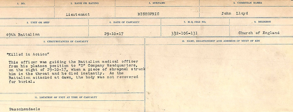 Circumstances of Death Registers