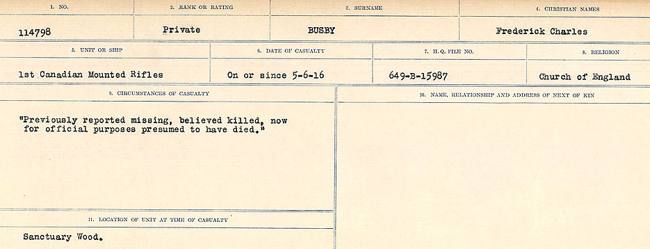 Circumstances of Death Registers