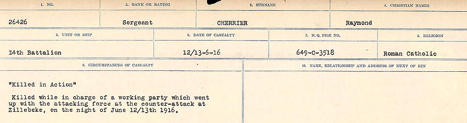 Circumstances of Death Registers