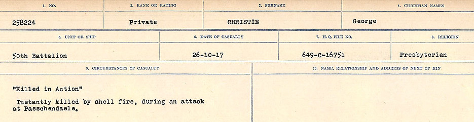 Circumstances of Death Registers