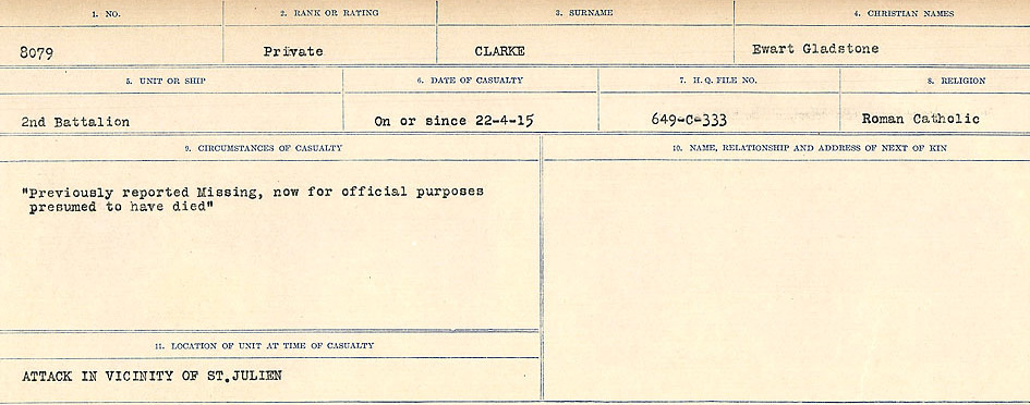 Circumstances of Death Registers