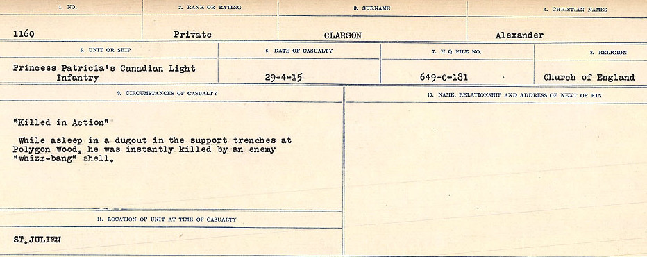 Circumstances of Death Registers
