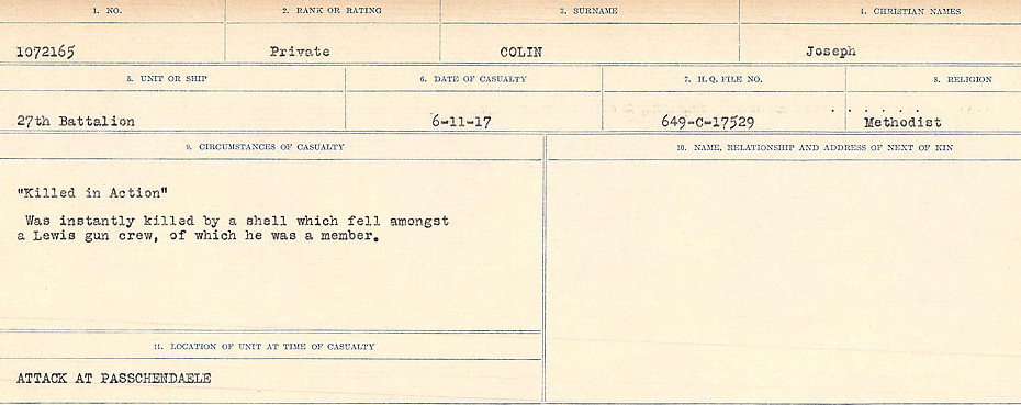 Circumstances of Death Registers
