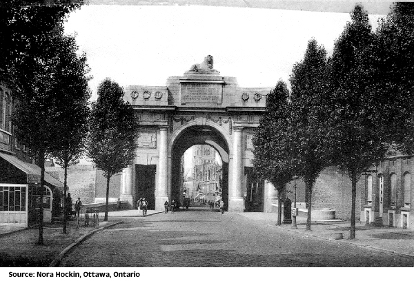 Postcard of the Ypres (Menin Gate) Memorial