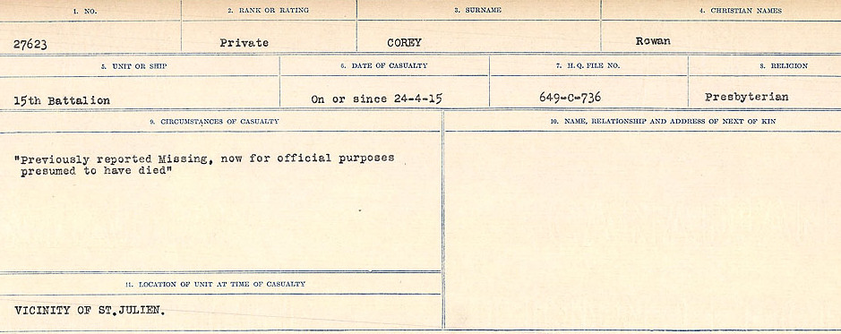 Circumstances of Death Registers