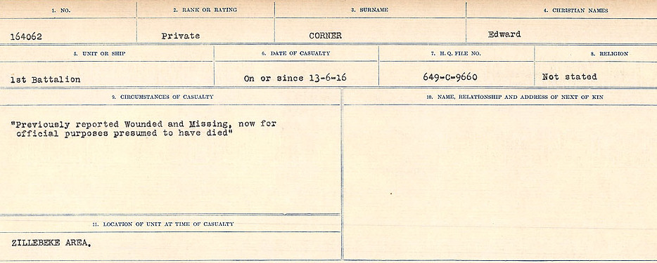 Circumstances of Death Registers