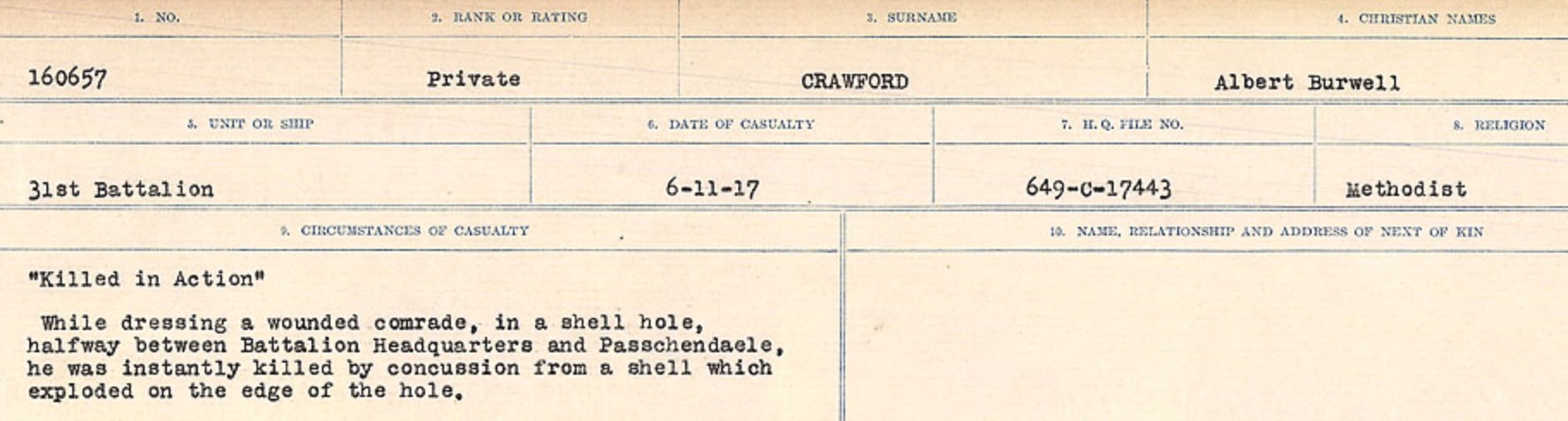 Circumstances of death registers