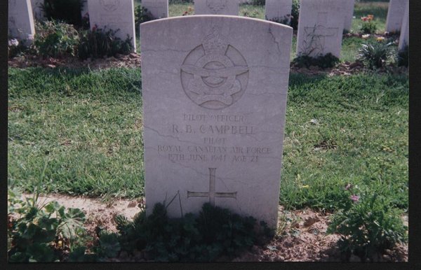 Gravemarker of R.B. Campbell